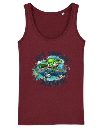 Just Froggin' Around! Burgundy