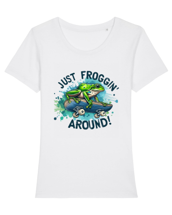 Just Froggin' Around! White