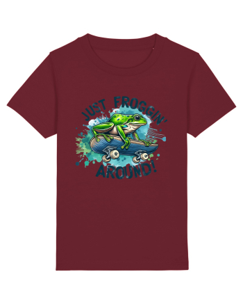 Just Froggin' Around! Burgundy