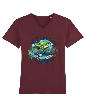 Just Froggin' Around! Burgundy