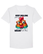Keep Rolling Your Eyes Tricou mânecă scurtă guler larg Bărbat Skater