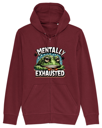 Mentally Exhausted Burgundy