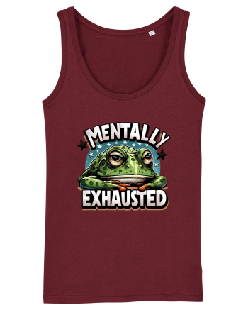 Mentally Exhausted Burgundy