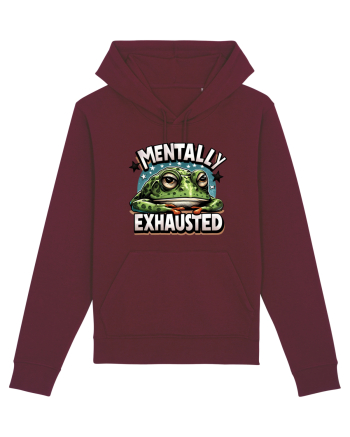 Mentally Exhausted Burgundy