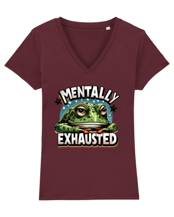 Mentally Exhausted Burgundy