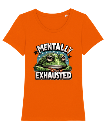 Mentally Exhausted Bright Orange
