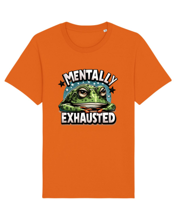 Mentally Exhausted Bright Orange