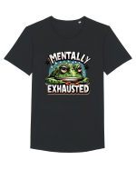 Mentally Exhausted Tricou mânecă scurtă guler larg Bărbat Skater