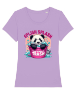 Splish Splash Your Opinion Is Trash Tricou mânecă scurtă guler larg fitted Damă Expresser