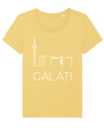 Galați: Mândru să fiu din Galați Tricou mânecă scurtă guler larg fitted Damă Expresser