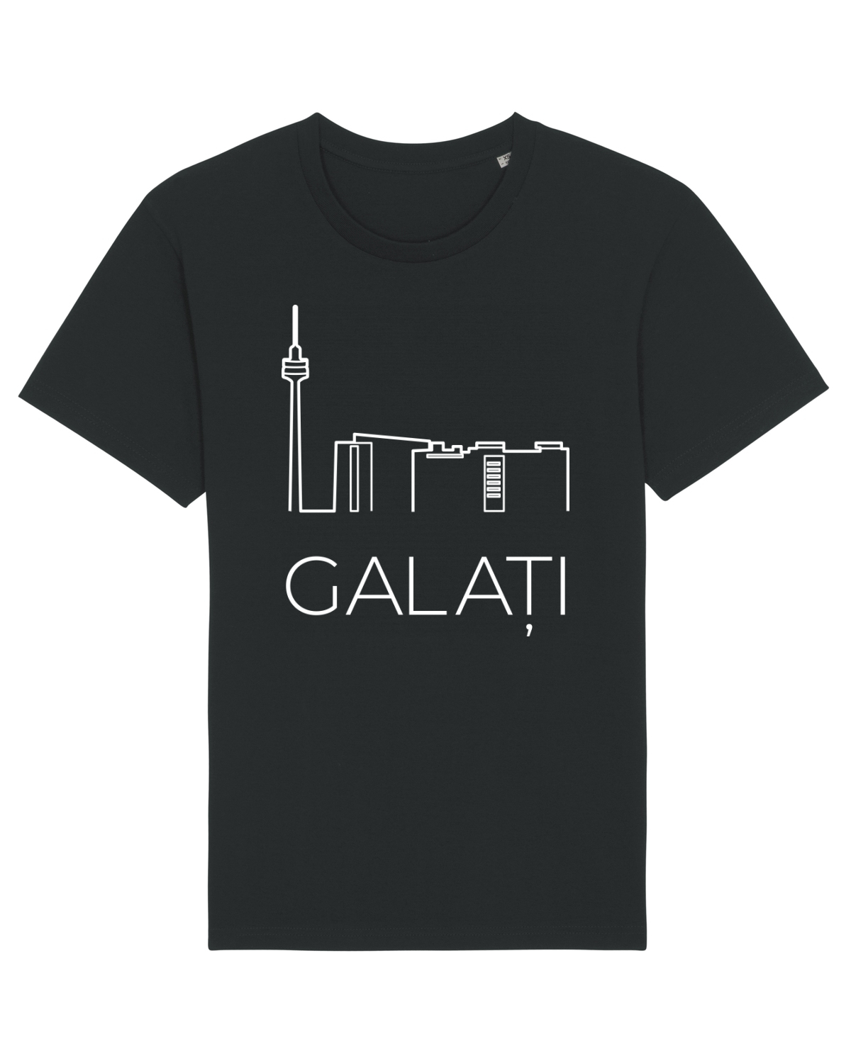 Tricou mânecă scurtă Unisex Rocker Black