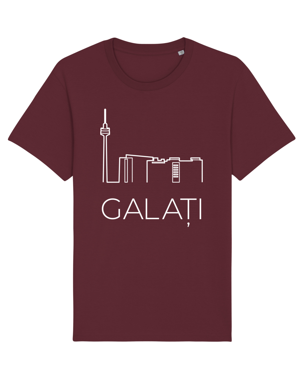 Tricou mânecă scurtă Unisex Rocker Burgundy