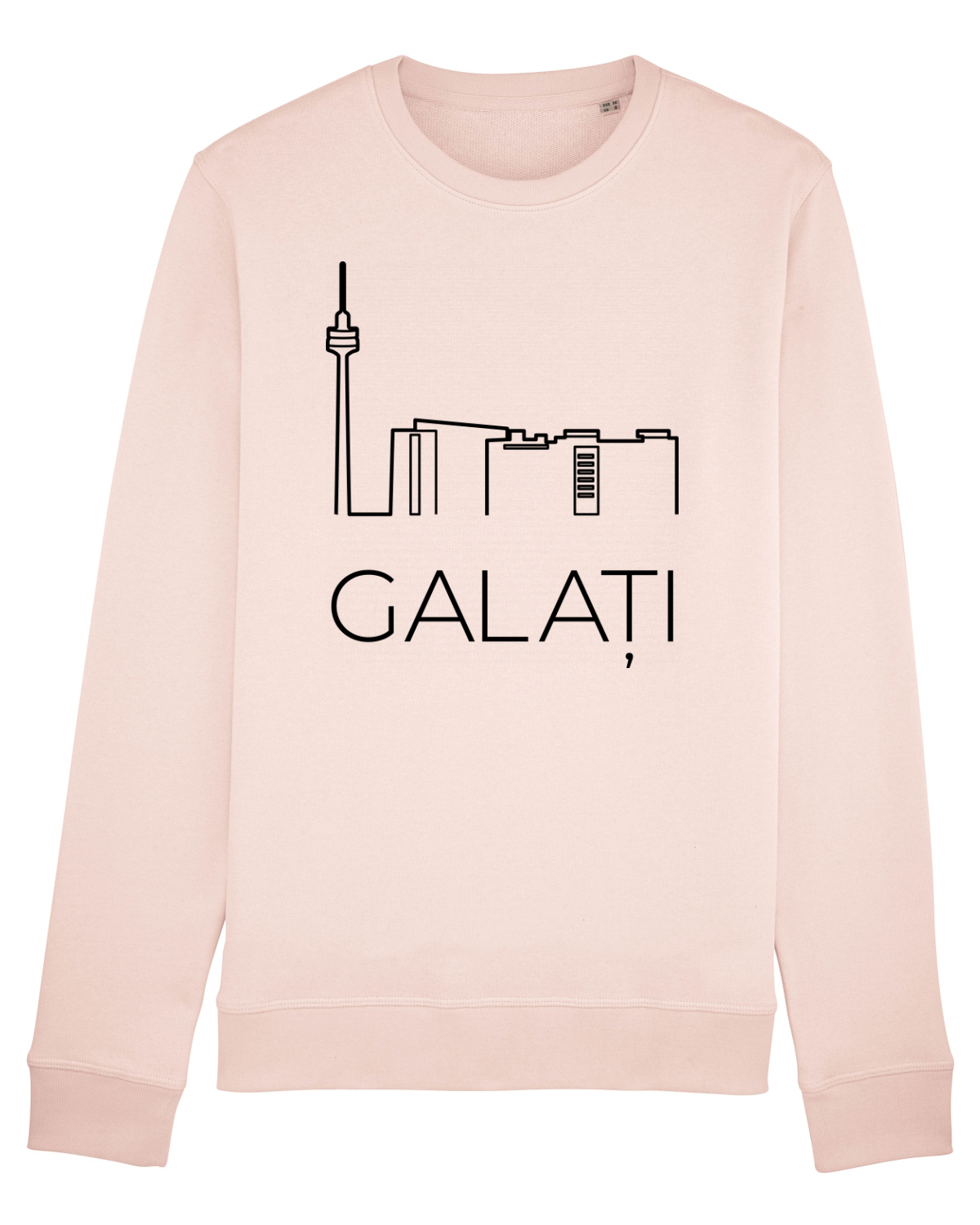Bluză mânecă lungă Unisex Rise Candy Pink