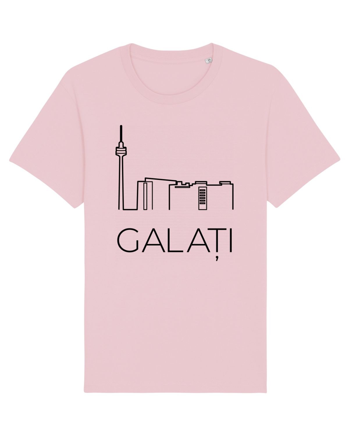Tricou mânecă scurtă Unisex Rocker Cotton Pink
