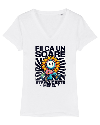 Motivational - Fii ca un Soare straluceste mereu White