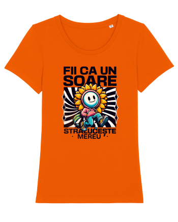 Motivational - Fii ca un Soare straluceste mereu Bright Orange