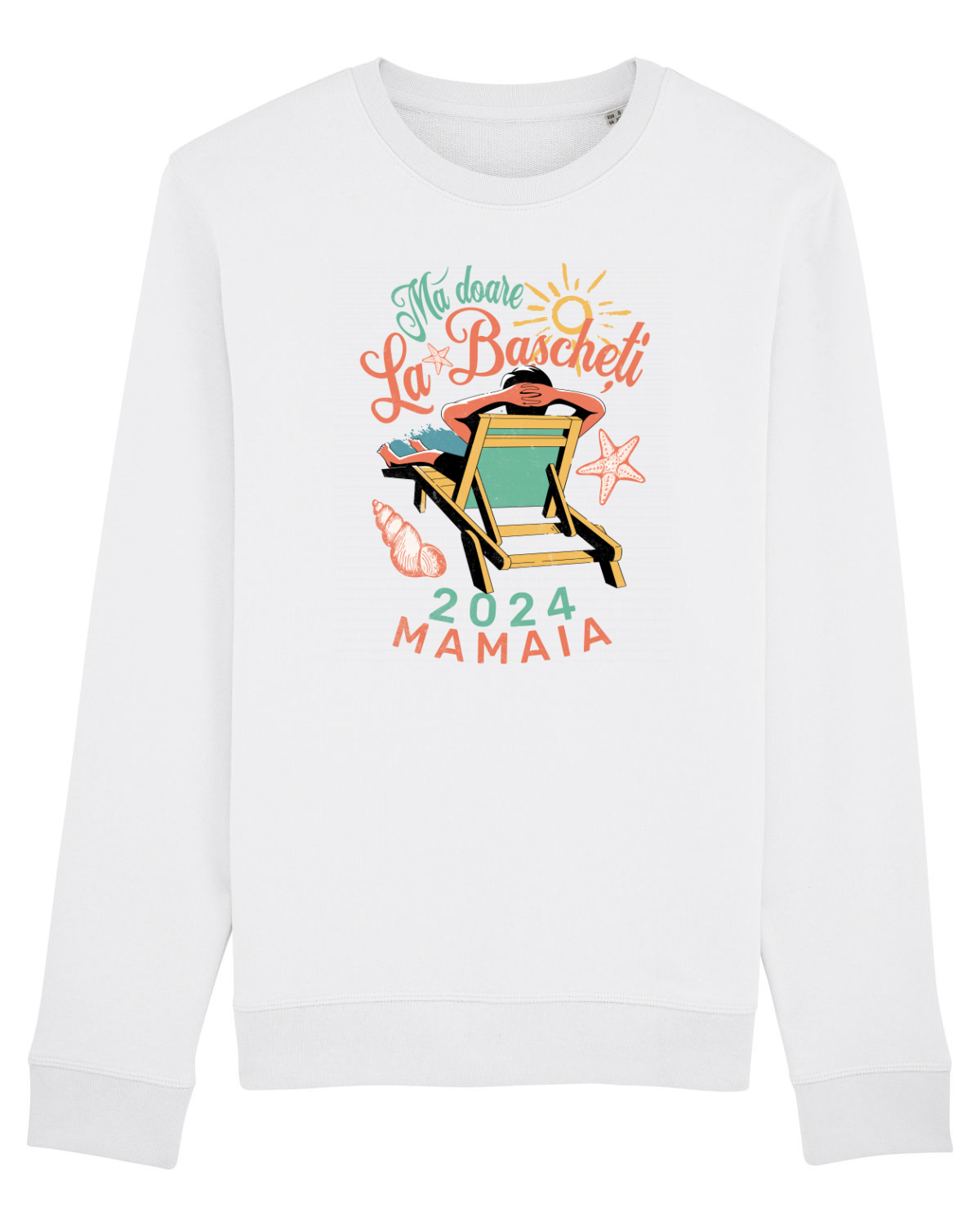 Bluză mânecă lungă Unisex Rise White