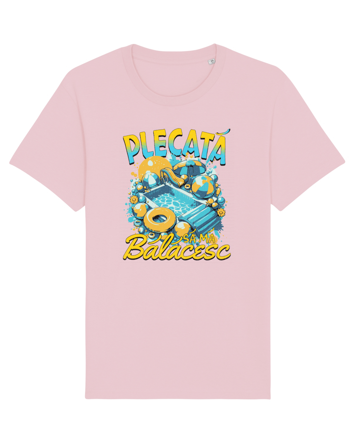Tricou mânecă scurtă Unisex Rocker Cotton Pink