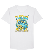 Plecata sa ma balacesc - un tricou de vara, de plaja, de piscina Tricou mânecă scurtă guler larg Bărbat Skater