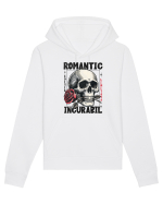Romantic incurabil - Schelet craniu cu trandafir in gura Hanorac Unisex Drummer