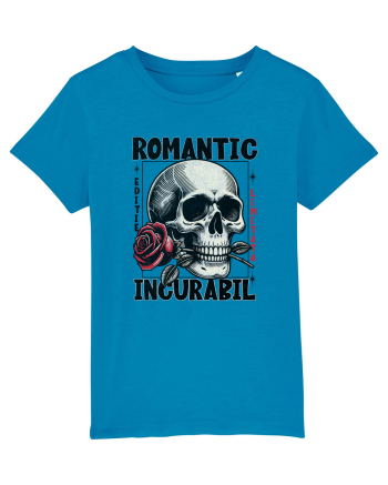 Romantic incurabil - Schelet craniu cu trandafir in gura Azur