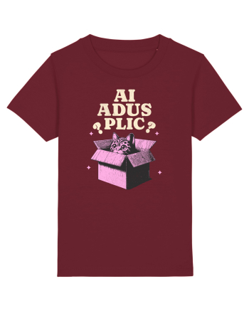 Pisica simpatica - ai adus plic? Burgundy