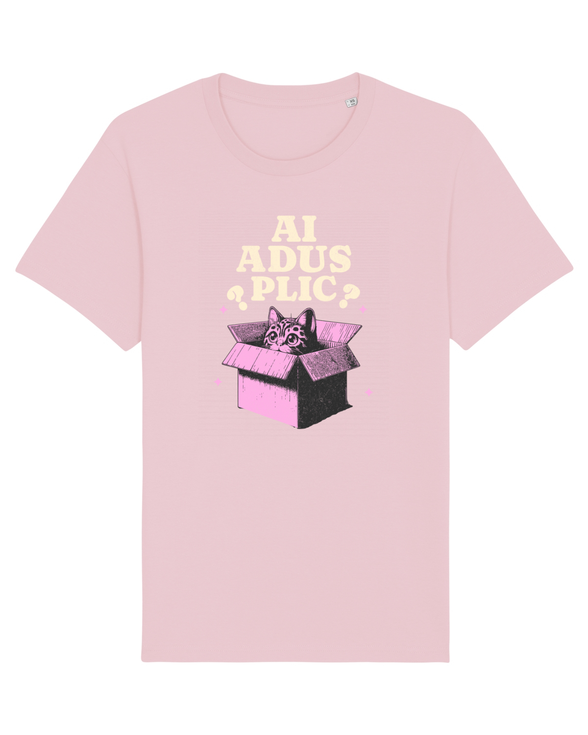 Tricou mânecă scurtă Unisex Rocker Cotton Pink
