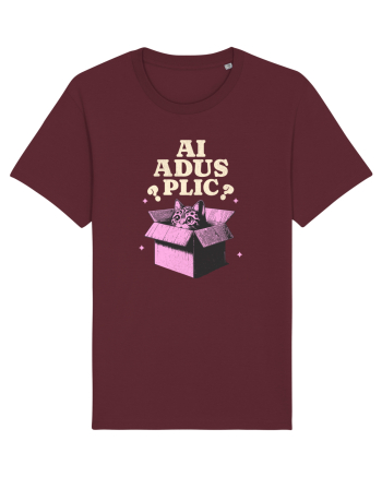 Pisica simpatica - ai adus plic? Burgundy
