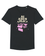 Pisica simpatica - ai adus plic? Tricou mânecă scurtă guler larg Bărbat Skater