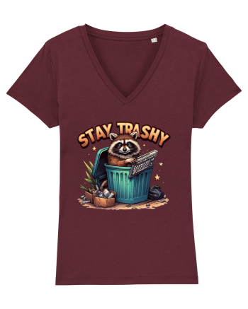 Stay Trashy Burgundy