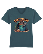 Stay Trashy Tricou mânecă scurtă guler V Bărbat Presenter