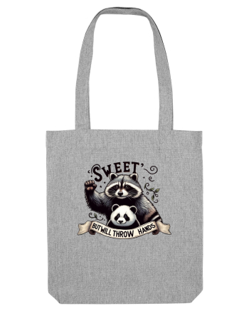 Sweet But Will Throw Hands Heather Grey