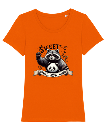 Sweet But Will Throw Hands Bright Orange