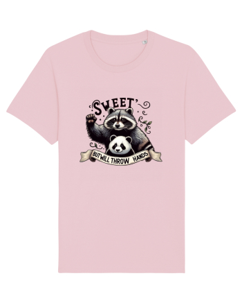 Sweet But Will Throw Hands Cotton Pink