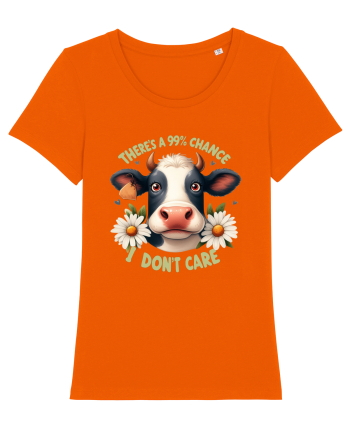 There's A 99% Chance Don't Care Bright Orange