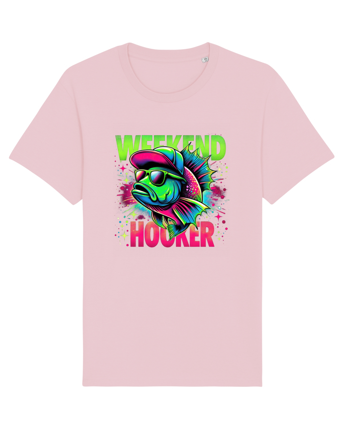Tricou mânecă scurtă Unisex Rocker Cotton Pink