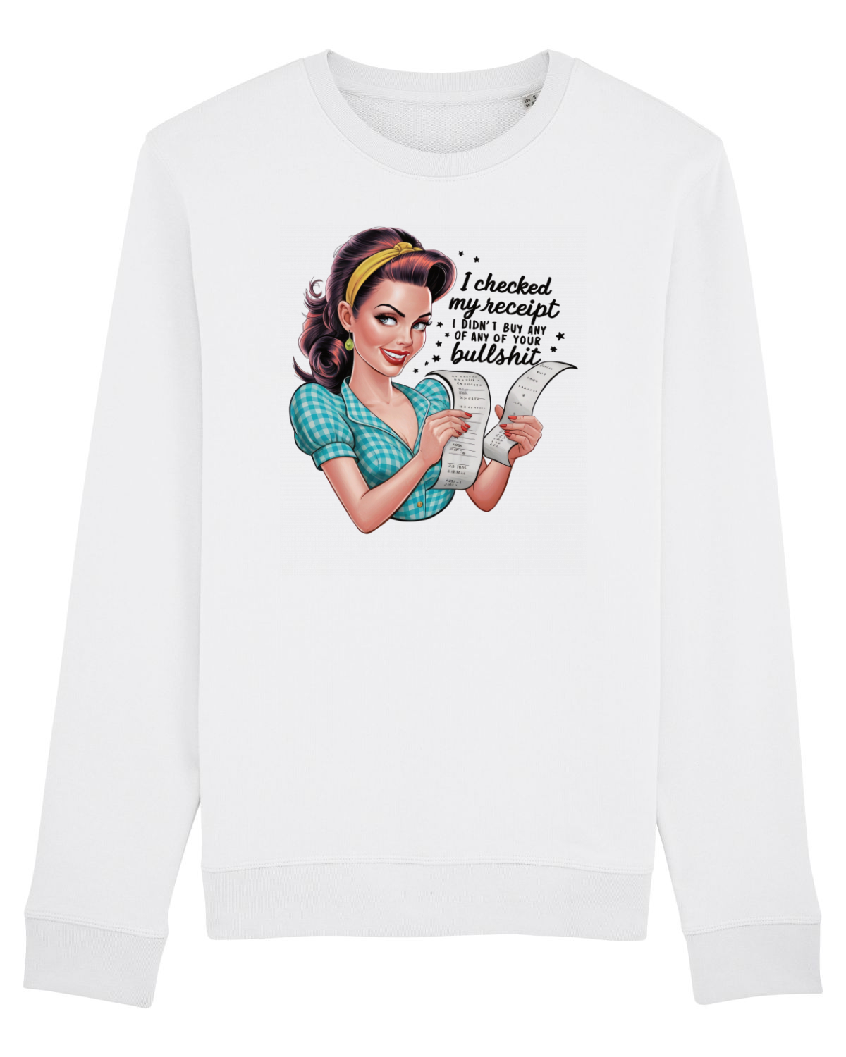 Bluză mânecă lungă Unisex Rise White