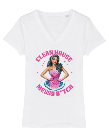 pentru soție cu atitudine - Clean house messy bitch White