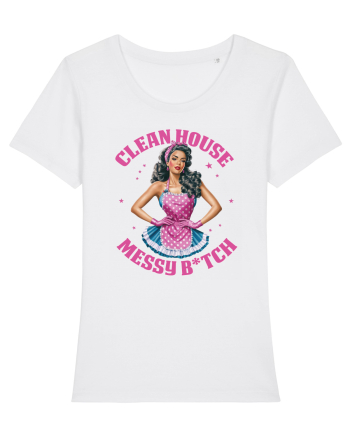 pentru soție cu atitudine - Clean house messy bitch White