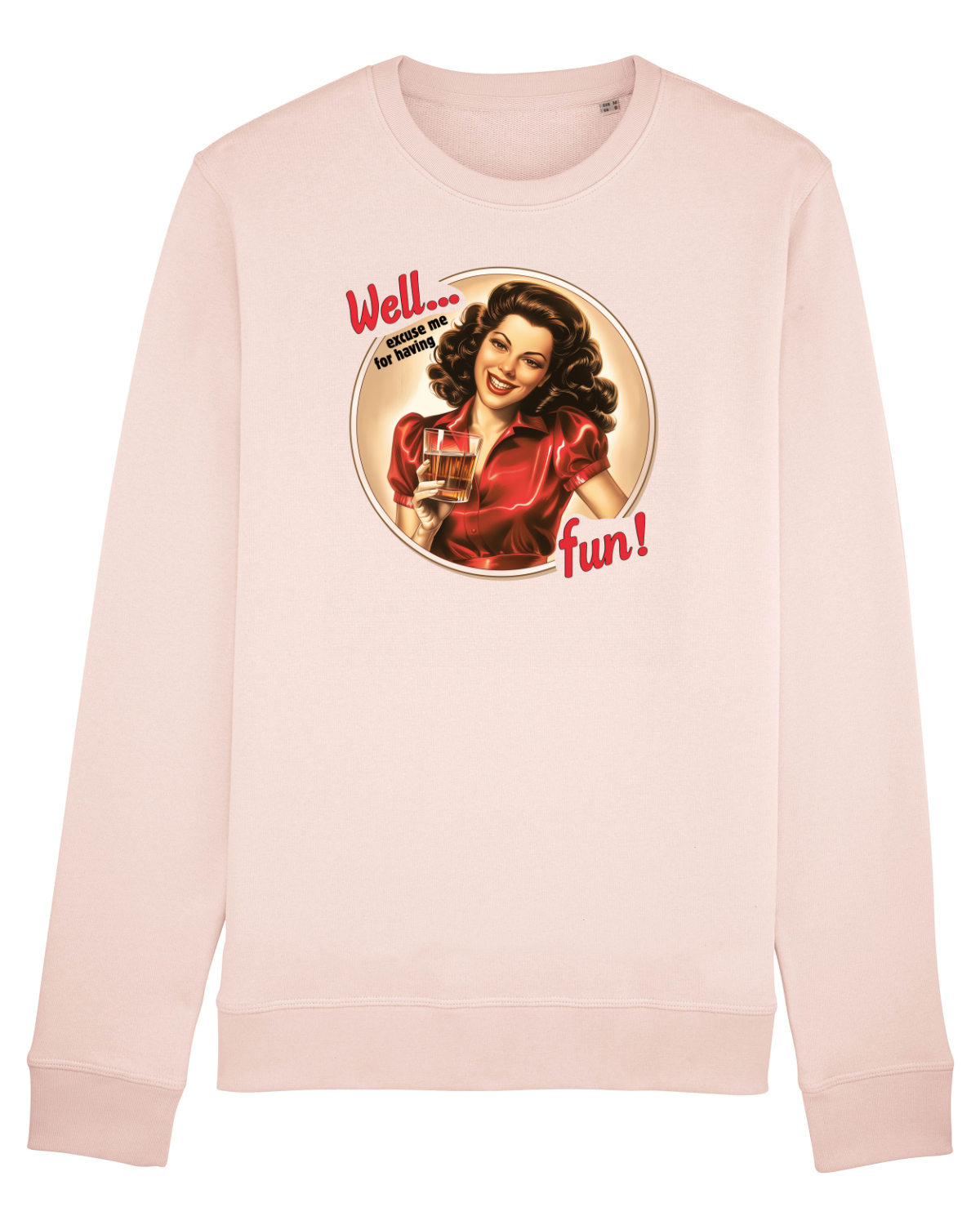 Bluză mânecă lungă Unisex Rise Candy Pink
