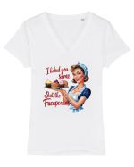 pentru soție cu atitudine - I baked you some shut the fucupcakes Tricou mânecă scurtă guler V Damă Evoker