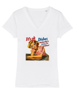pentru soție cu atitudine - Nobody is doing me either Tricou mânecă scurtă guler V Damă Evoker