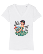 pentru soție cu atitudine - Nobody is doing me either v2 Tricou mânecă scurtă guler V Damă Evoker