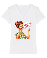 pentru soție cu atitudine - You will eat it and you will like it Tricou mânecă scurtă guler V Damă Evoker