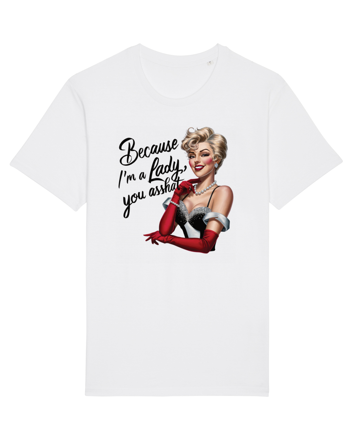 Tricou mânecă scurtă Unisex Rocker White