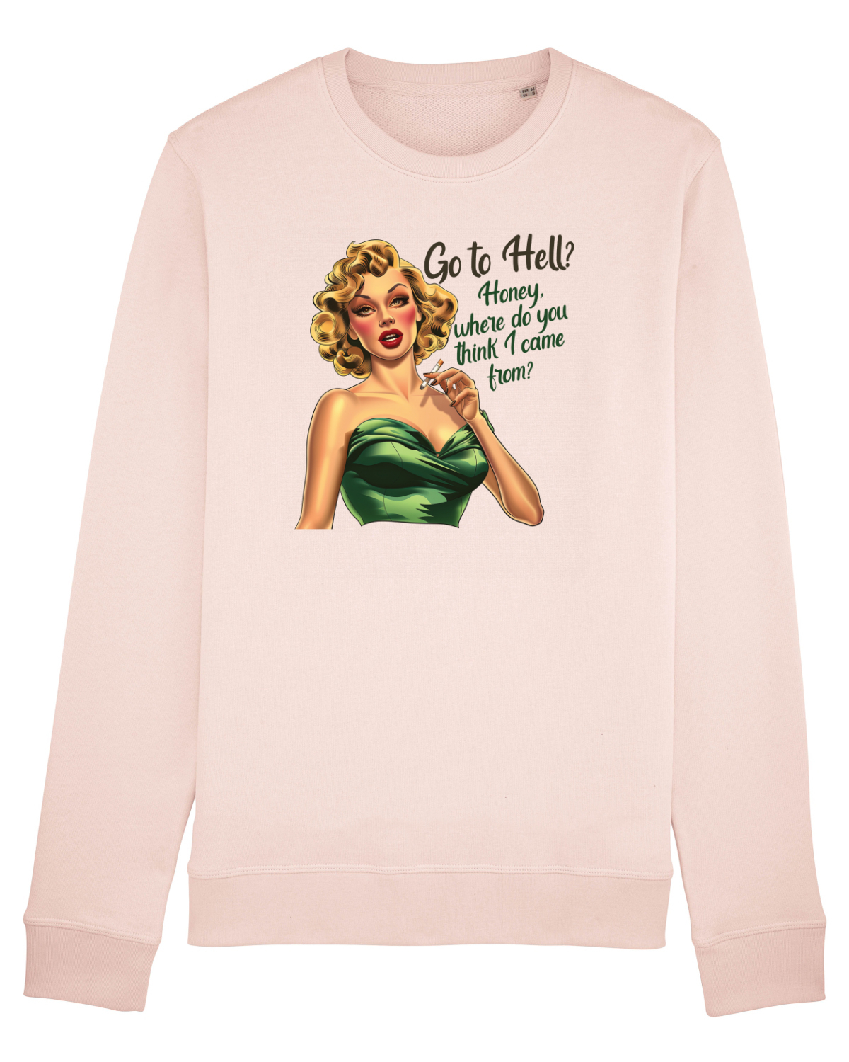 Bluză mânecă lungă Unisex Rise Candy Pink