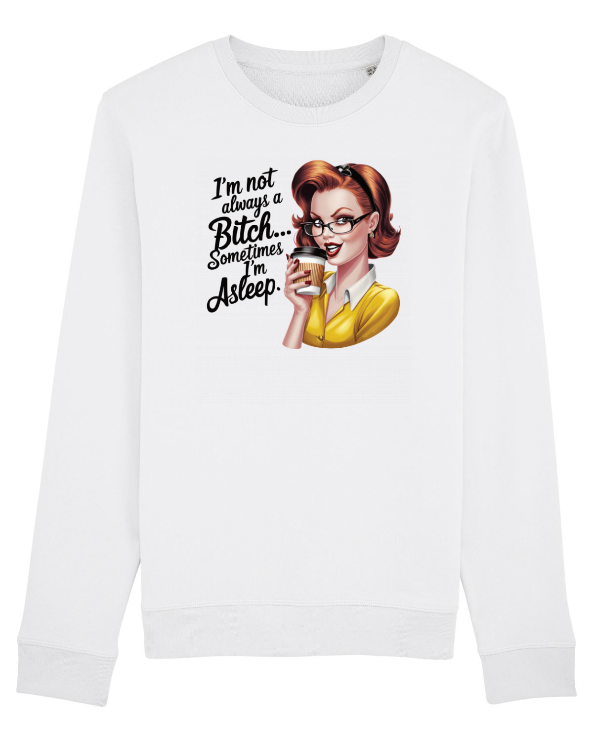 Bluză mânecă lungă Unisex Rise White