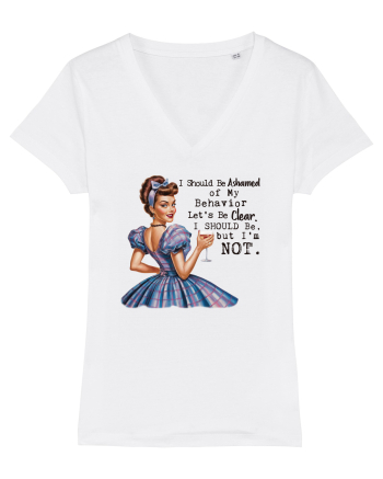 pentru femei cu atitudine - I should be ashamed of my behavior White