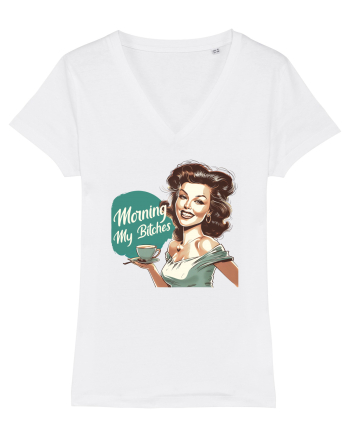pentru femei cu atitudine - Morning my bitches White