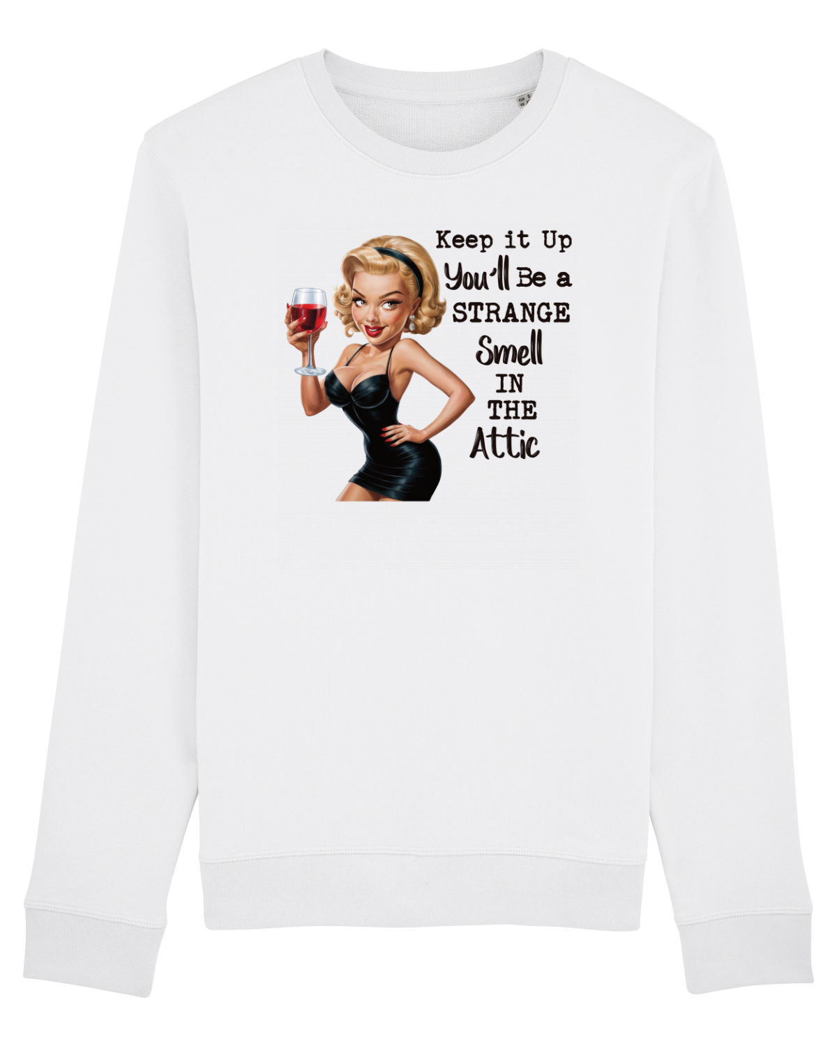 Bluză mânecă lungă Unisex Rise White